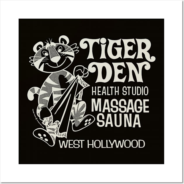 Tiger Den Massage Parlor Vintage Los Angeles Wall Art by StudioPM71